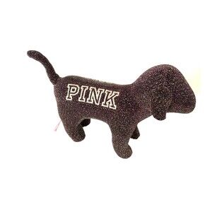 Victorias Secret PINK Iridescent Plush Dog Glitter Sparkly Small 11 in Puppy